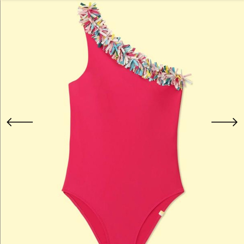 The confetti sidestroke one piece swimsuit